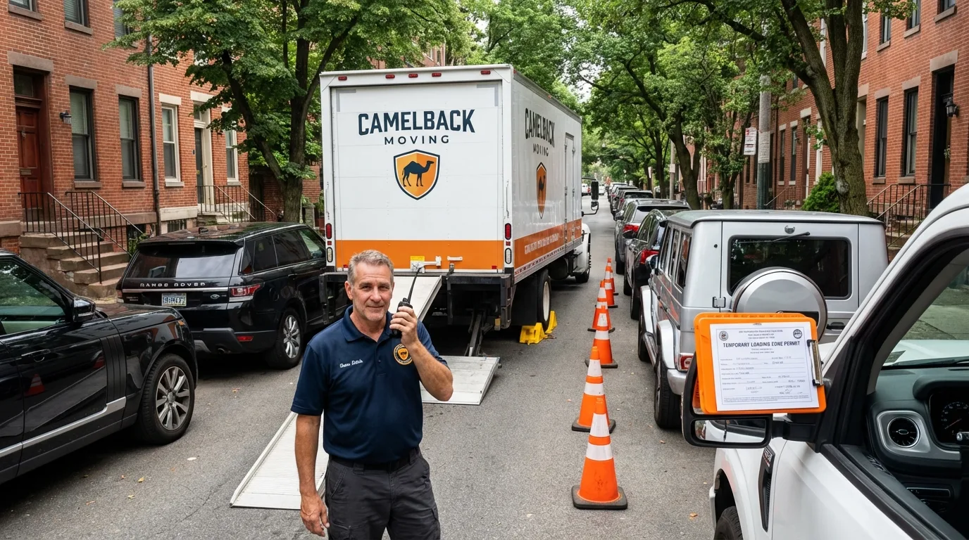 City street loading permit setup in Oaklyn, NJ